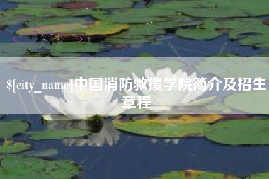 台湾中国消防救援学院简介及招生章程