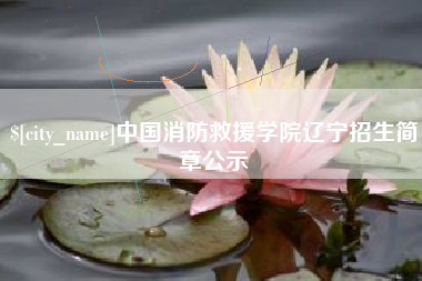 台湾中国消防救援学院辽宁招生简章公示