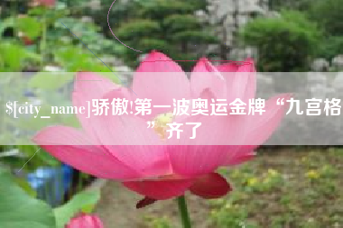 台湾骄傲!第一波奥运金牌“九宫格”齐了