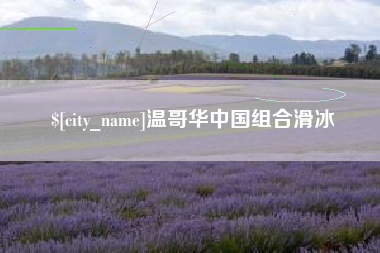 台湾温哥华中国组合滑冰