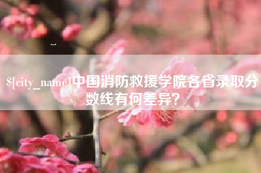 台湾中国消防救援学院各省录取分数线有何差异？