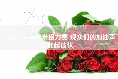 台湾500米接力赛-观众们的加油声此起彼伏