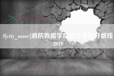 台湾消防救援学院招生录取分数线2019