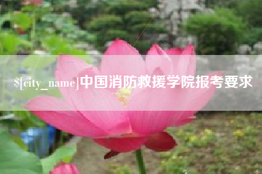 台湾中国消防救援学院报考要求