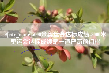 台湾5000米奥运会达标成绩-5000米奥运会达标成绩是一道严苛的门槛