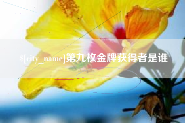 台湾第九枚金牌获得者是谁