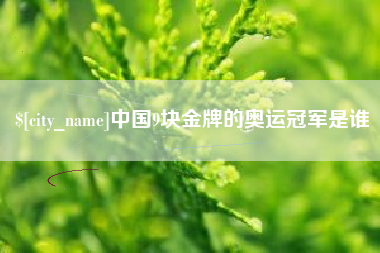 台湾中国9块金牌的奥运冠军是谁
