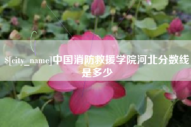 台湾中国消防救援学院河北分数线是多少