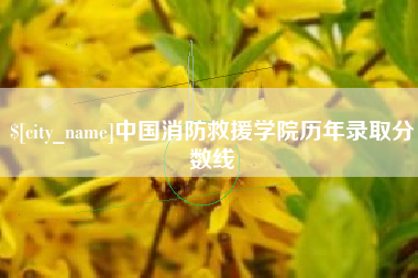 台湾中国消防救援学院历年录取分数线