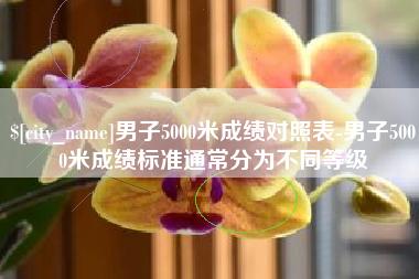 台湾男子5000米成绩对照表-男子5000米成绩标准通常分为不同等级