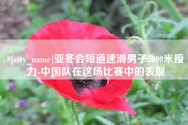 台湾亚冬会短道速滑男子5000米接力-中国队在这场比赛中的表现