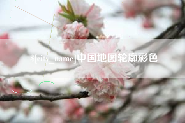 台湾中国地图轮廓彩色