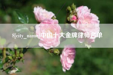 台湾中国十大金牌律师名单
