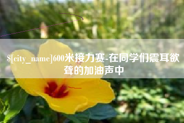 台湾600米接力赛-在同学们震耳欲聋的加油声中