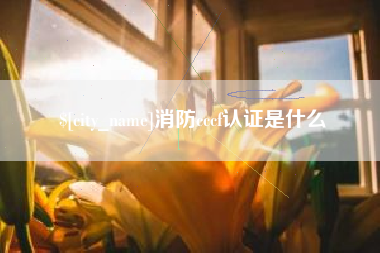 台湾消防cccf认证是什么