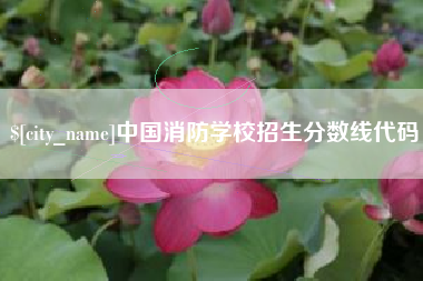 台湾中国消防学校招生分数线代码
