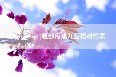 台湾腹部疼痛九宫格对照表