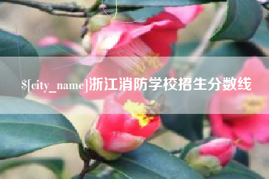 台湾浙江消防学校招生分数线