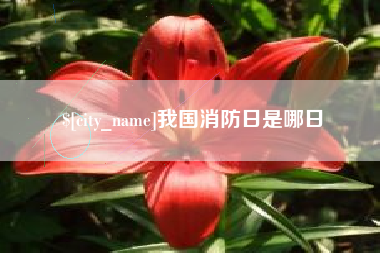 台湾我国消防日是哪日