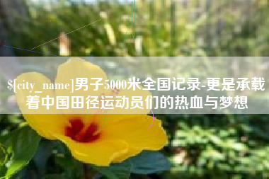 台湾男子5000米全国记录-更是承载着中国田径运动员们的热血与梦想