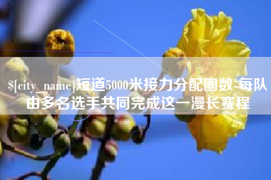 台湾短道5000米接力分配圈数-每队由多名选手共同完成这一漫长赛程