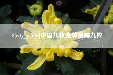台湾中国九枚金牌是哪九枚