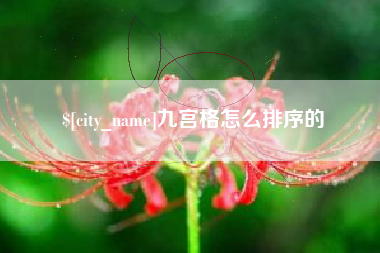 台湾九宫格怎么排序的