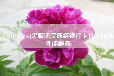 台湾欠款法院冻结银行卡什么时候才能解冻