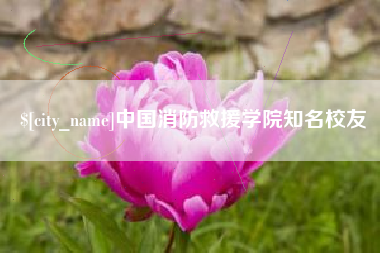 台湾中国消防救援学院知名校友