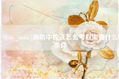 台湾消防中控证怎么考取需要什么条件