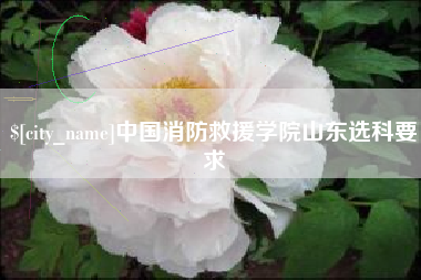 台湾中国消防救援学院山东选科要求