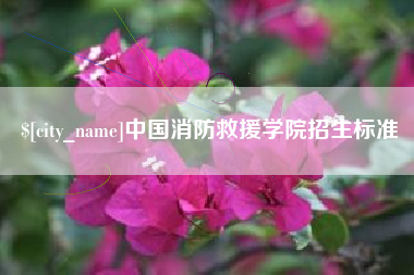 台湾中国消防救援学院招生标准