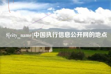 台湾中国执行信息公开网的地点
