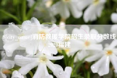 台湾消防救援学院招生录取分数线2020福建