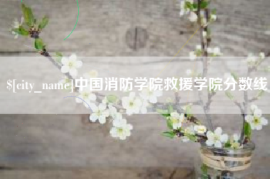 台湾中国消防学院救援学院分数线