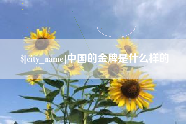 台湾中国的金牌是什么样的